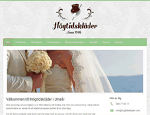 Tablet Screenshot of hogtidsklader.com